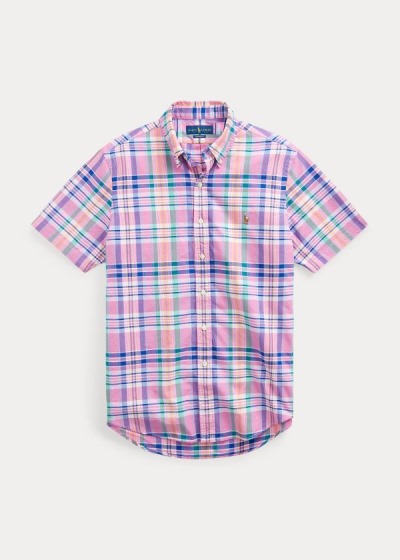 Camisa Polo Ralph Lauren Classic Fit Plaid Homem 83540-OQRF